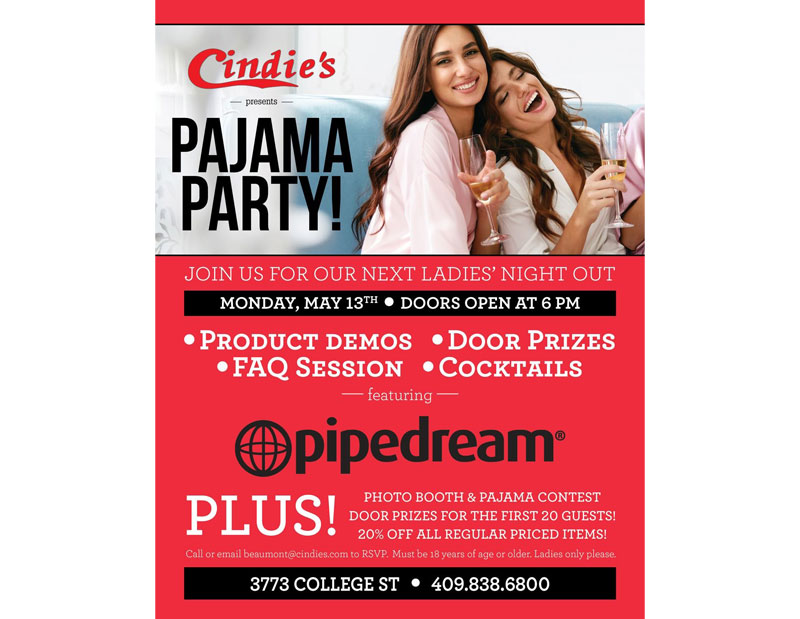 Cindie s Beaumont Pajama Party Cindie s Romance Boutique